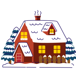Winter building icon