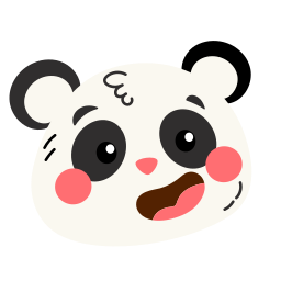 testa di panda icona