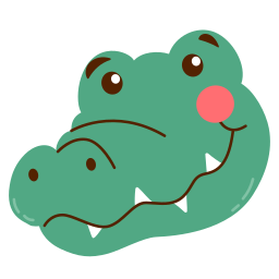 krokodyl twarz ikona