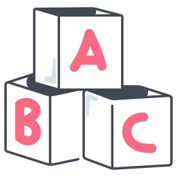 alphabetblöcke icon
