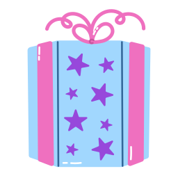 süße geschenkbox icon