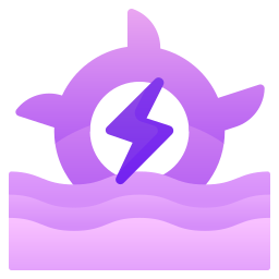 Hydroelectric energy icon