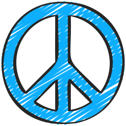 Peace symbol icon