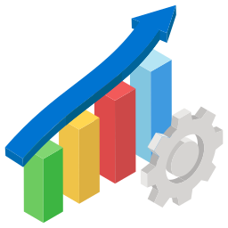 diagramme à bandes Icône