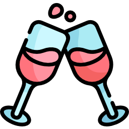 bicchieri di vino icona