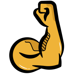biceps ramienia ikona