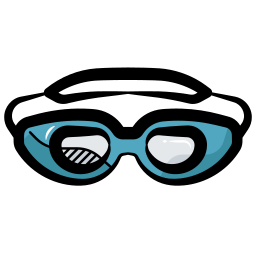 Aquatic goggles icon