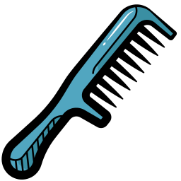 Парикмахерская расческа иконка