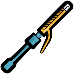 Curling tongs icon