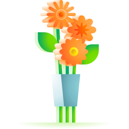 Bouquet of flowers icon