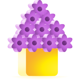 Bouquet of flowers icon
