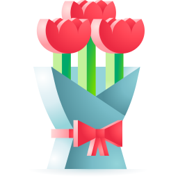 Bouquet of flowers icon