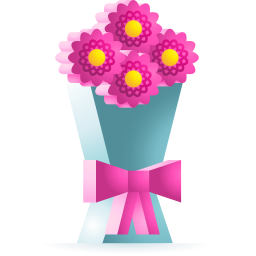 Bouquet of flowers icon