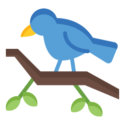 pájaro icono