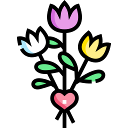 Flower bouquet icon