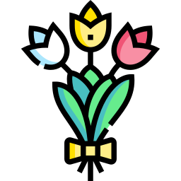 Flower bouquet icon