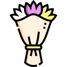 Flower bouquet icon