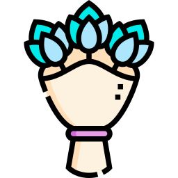 Flower bouquet icon