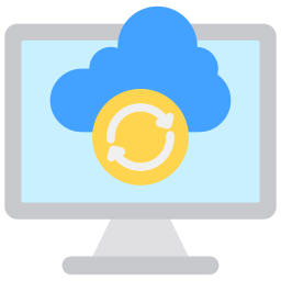 backup sul cloud icona