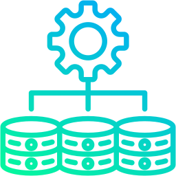 organizzazione dei dati icona