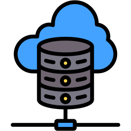 Cloud database icon