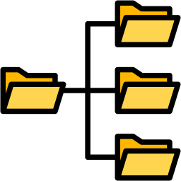estructura de carpetas icono