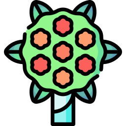 ramo de flores icono