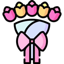 Flower bouquet icon