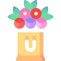 ramo de flores icono
