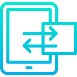 transferencia de datos icono