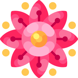 Asian flowers icon