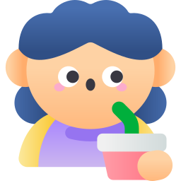 People snacking icon
