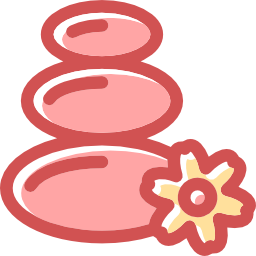 Hot stones icon