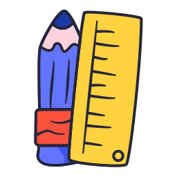 눈금자와 연필 icon
