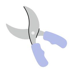 Gardening scissors icon