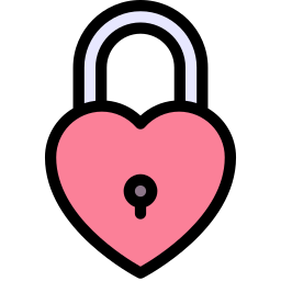 Heart lock icon