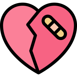 Broken heart icon