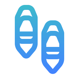 Snow shoes icon
