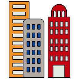 edificio de la ciudad icono