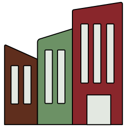 edificios de la ciudad icono