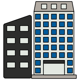 edificio de la ciudad icono