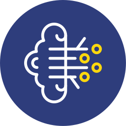 Brain circuit icon