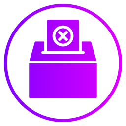 votar no icono