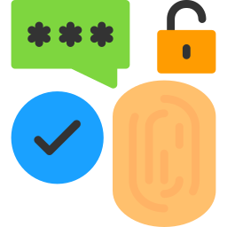 Biometric security icon