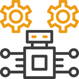 robotergestützte prozessautomatisierung icon