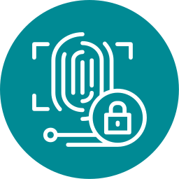 biometrische authenticatie icoon