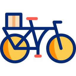 bicicleta de carga Ícone