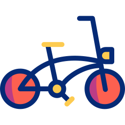 bicicleta plegable icono