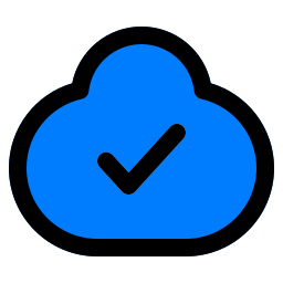 lista di controllo del cloud icona