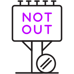 Not out icon